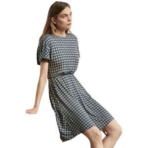 BODEN Women's English Ivy Moroccan Diamond‎ Jersey Geometric Dress Size 10